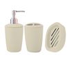 Imagen de Set de Baño Porta jabón líquido, porta cepillos y jabonera  3 piezas