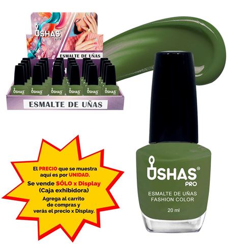 Imagen de Esmalte de uñas Ushas-verde militar 178#