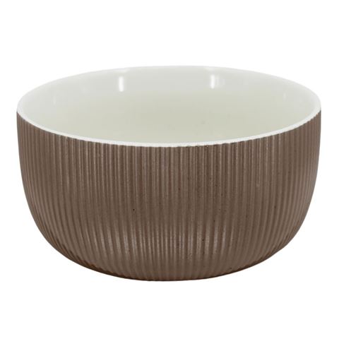 Imagen de Bowl de ceramica tonos tierra exterior-redondo