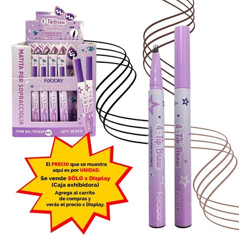 Imagen de Lapiz delineador Febble para cejas 4 lineas-TP362F