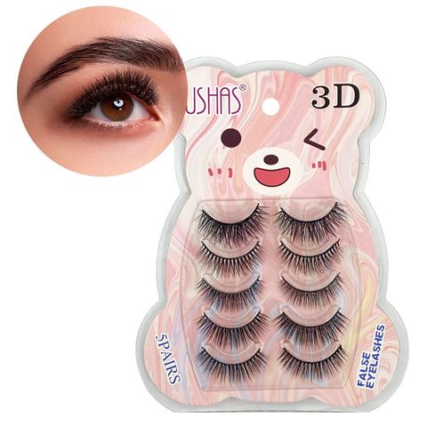 Imagen de Pestañas postizas Ushas Efecto 3D  -5 pares