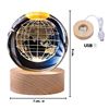 Imagen de Lámpara LED bola de cristal luna planeta mapamundi USB