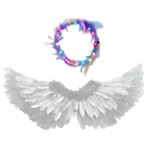 Imagen de Alas de Ángel con Halo con Luces led  - Disfraz Cotillón