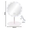 Imagen de Espejo led de mesa redondo con pie  USB