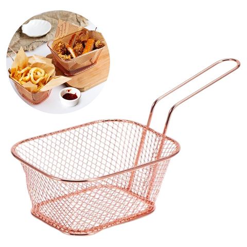 Imagen de Canasto metal con asa para mesa-