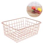 Imagen de Canasto metal rejilla para mesa- 22X16X10cm-2 colores