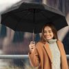 Imagen de Paraguas plegable negro- Paraguas corto de cartera con funda