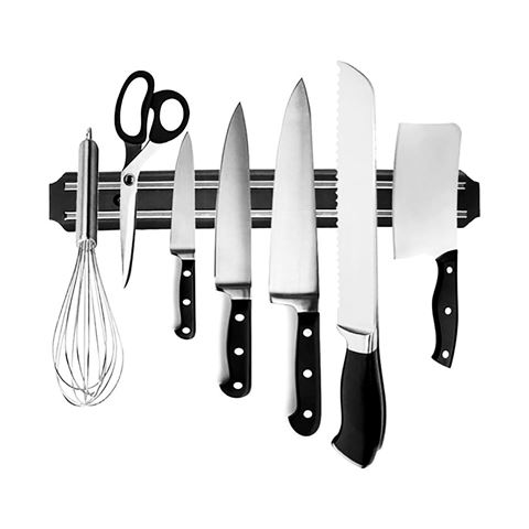 Imagen de Barra imantada porta cuchillos 33 cm para amurar en caja