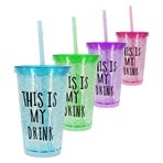 Imagen de Vaso con tapa y sorbito- Diseño Drink