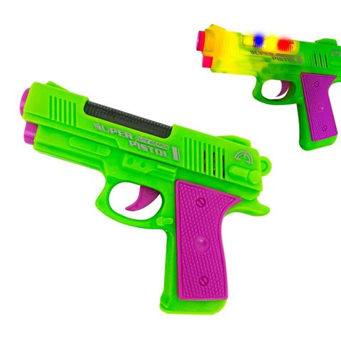 Imagen de Pistola tipo glock con luz y sonido-12x8cm.C/U