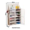 Imagen de Zapatera Organizador de Calzado 24 pares Puertas Estante