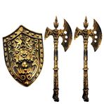 Imagen de Escudo con hachas-en bolsa 42X20cm