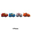 Imagen de Autos deportivos x 4 pc en burbuja-31x14cm.