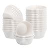Imagen de Moldes de papel  para cupcake blancos 50 unidades