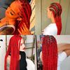 Imagen de Aplique de pelo sintetico trenzado-color A13- 60cm