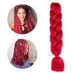 Imagen de Aplique de pelo sintetico trenzado-color A12 - 60cm