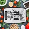 Imagen de Set de Tabla de picar plástica con rallador y cuchillo