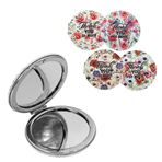 Imagen de Espejo para cartera redondo estampado -Diseños surtidos.