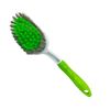 Imagen de Cepillo plastico con mango-25cm. Blanco y verde.