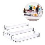 Imagen de Organizador para maquillaje acrílico transparente 3 niveles