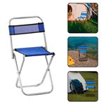 Imagen de Silla plegable Banqueta con respaldo pesca camping en metal