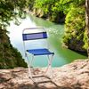 Imagen de Silla plegable Banqueta con respaldo pesca camping en metal