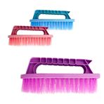 Imagen de Cepillo plastico para lavar con mango -14x6cm.-varios colore