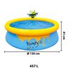 Imagen de Piscina goma borde inflable Honey  457 litros