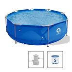 Imagen de Piscina redonda estructural  con bomba y filtro 6.125 Litros