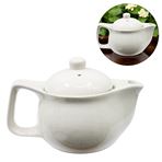 Imagen de Tetera blanca de cerámica con filtro