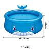 Imagen de Piscina goma  borde inflable diseño ballena 1143 litros
