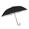 Imagen de Paraguas largo con  mango curvo y funda plástica retráctil