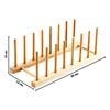 Imagen de Organizador soporte multiuso de platos en bamboo