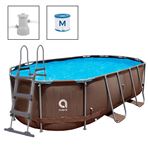 Imagen de Piscina estructural ovalada 8.073 Lts con bomba y filtro