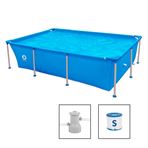 Imagen de Piscina estructural rectangular con bomba y filtro 2.612 litros