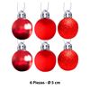 Imagen de Bola esfera de navidad 6 unidades