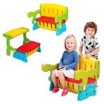 Imagen de Banco Silla Infantil Mesa Plegable Escritorio con Baúl