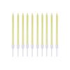 Imagen de Velas de cumpleaños finas-largas x 10pc con base blister 13c