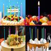 Imagen de Velas de cumpleaños finas-largas x 6pc con base blister 12cm