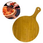 Imagen de Tabla mdf para picar  redonda con mango