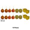 Imagen de Decoración Navidad bolas+regalos 16 piezas