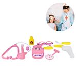 Imagen de Set de doctor con dentadura en bolsa-24x19cm. Rosado