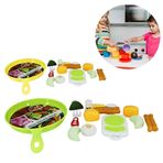 Imagen de Sarten de juguete con accsesorios de cocina en bolsa - 29x19