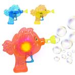 Imagen de Burbujero pez transparente en blister 14x14cm. 3 colores