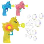 Imagen de Burbujero unicornio transparente en blister 11x14cm. 3 color