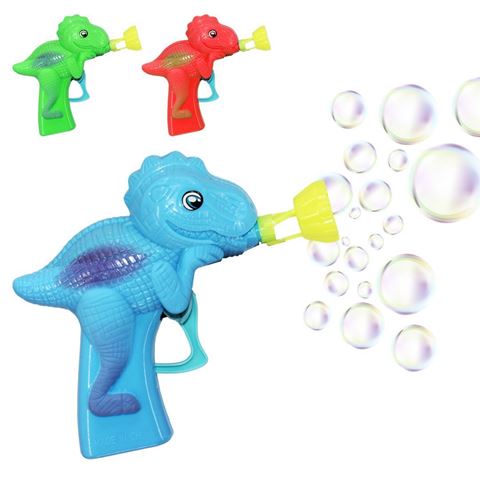 Imagen de Burbujero dinosaurio en blister 12x12cm. 3 colores