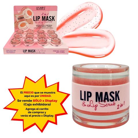 Imagen de Mascara labial Ushas y exfoliante-UC007