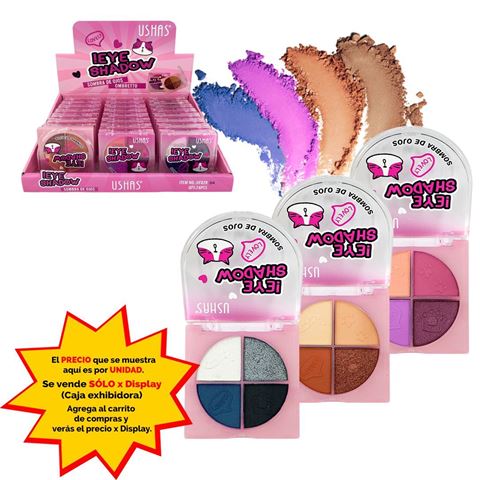 Imagen de Sombras Ushas para ojos-4 colores-