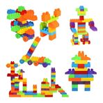 Imagen de Bloques de armar-80pc. en caja 10x15cm