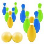 Imagen de Juego de bolos con 2 pelotas en bolsa-30x19cm.